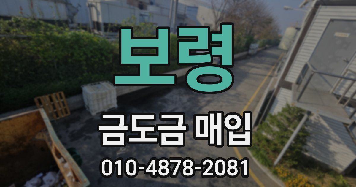 보령 금도금 매입