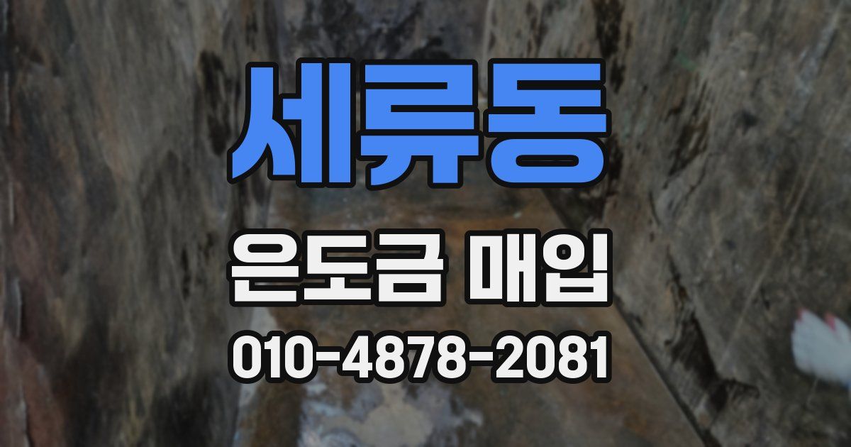 세류동 은도금 매입