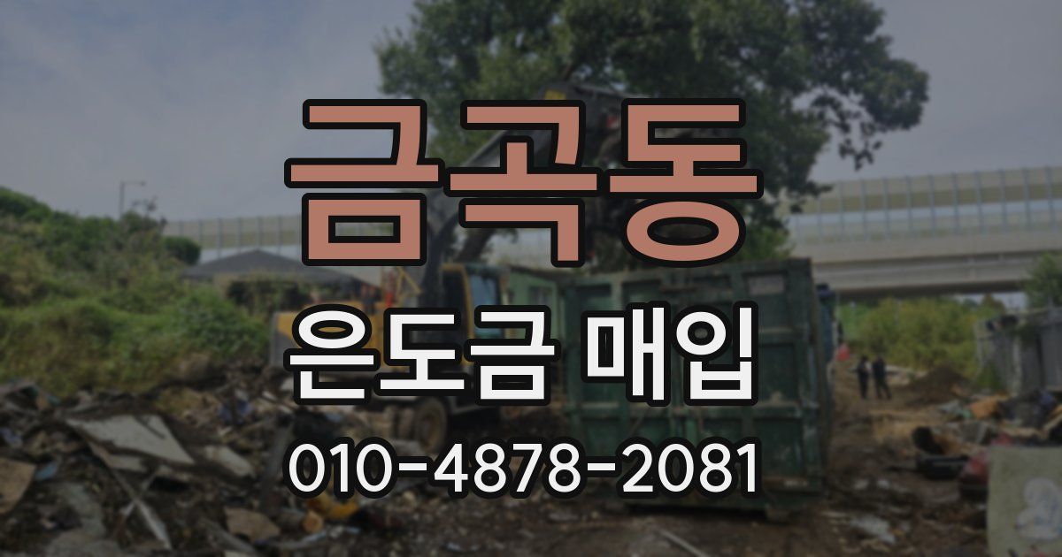 금곡동 은도금 매입