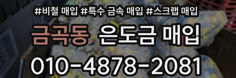 금곡동 은도금 매입