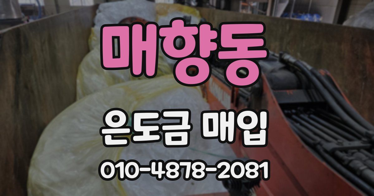 매향동 은도금 매입