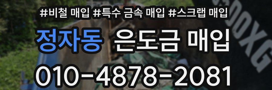 정자동 은도금 매입