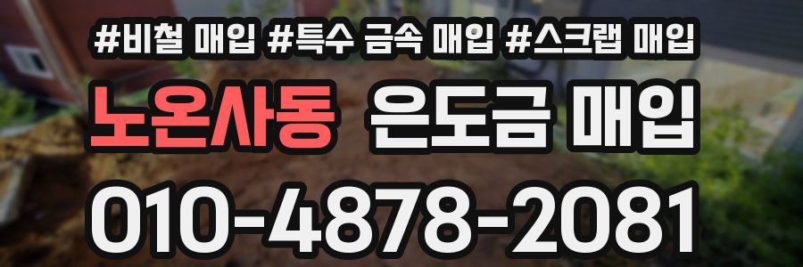노온사동 은도금 매입