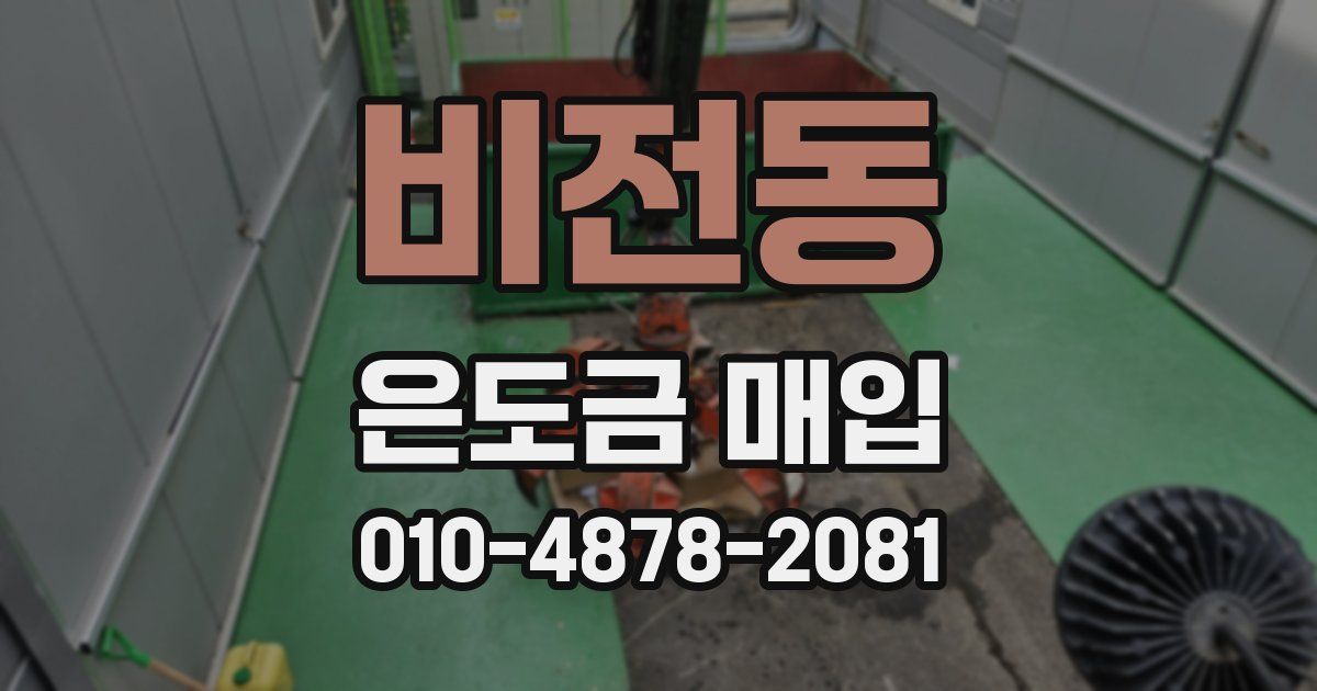 비전동 은도금 매입