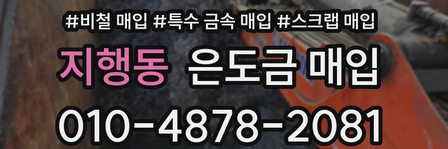 지행동 은도금 매입