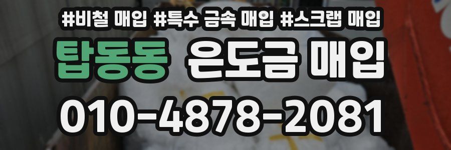 탑동동 은도금 매입