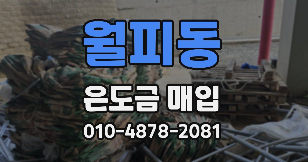 월피동 은도금 매입