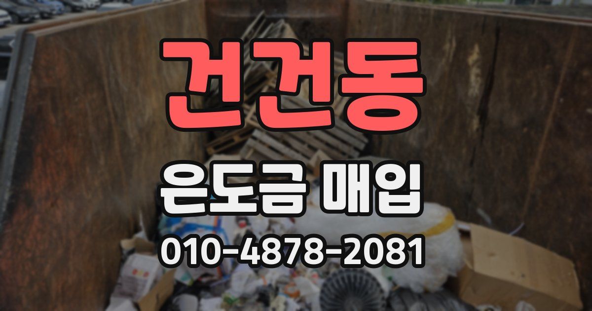 건건동 은도금 매입
