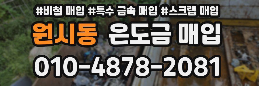 원시동 은도금 매입