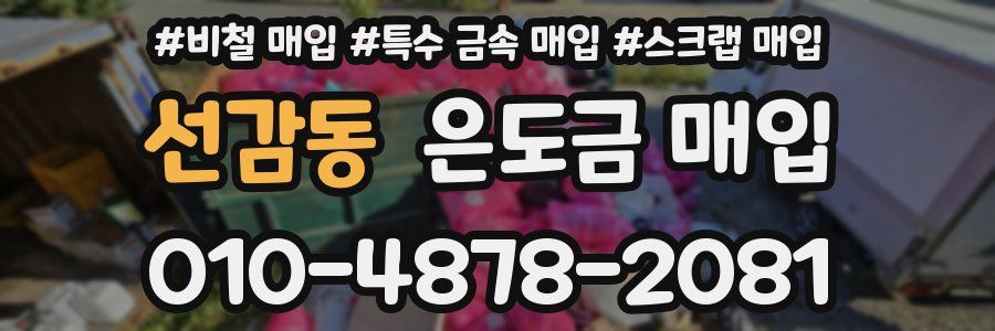 선감동 은도금 매입