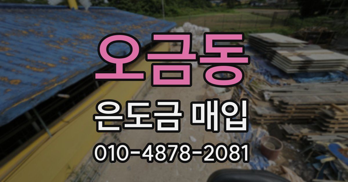 오금동 은도금 매입