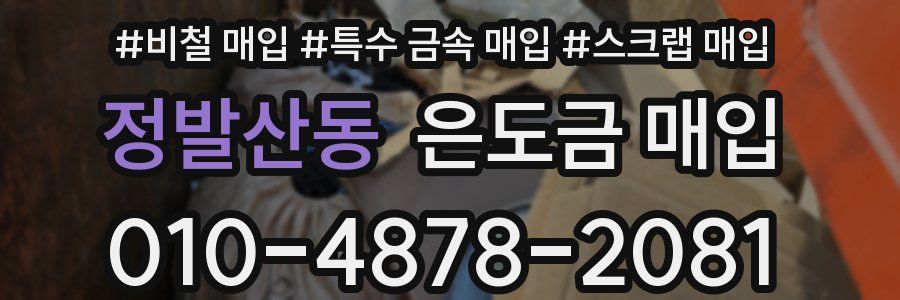 정발산동 은도금 매입