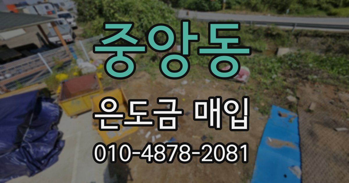중앙동 은도금 매입