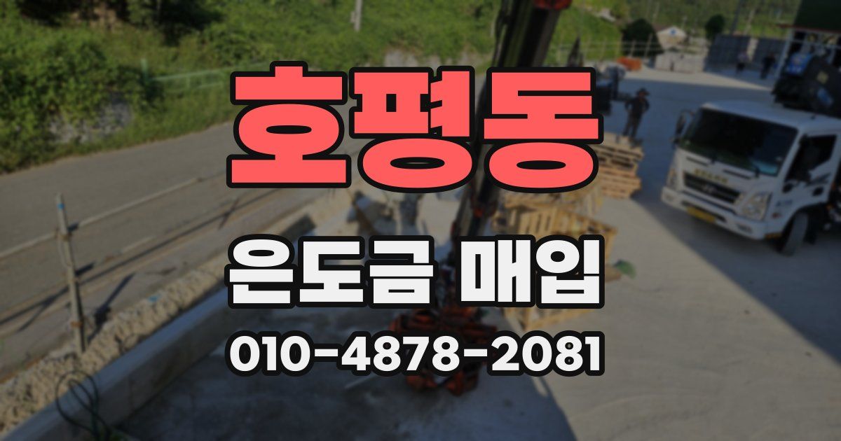 호평동 은도금 매입