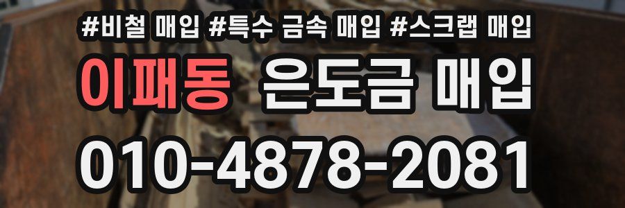이패동 은도금 매입