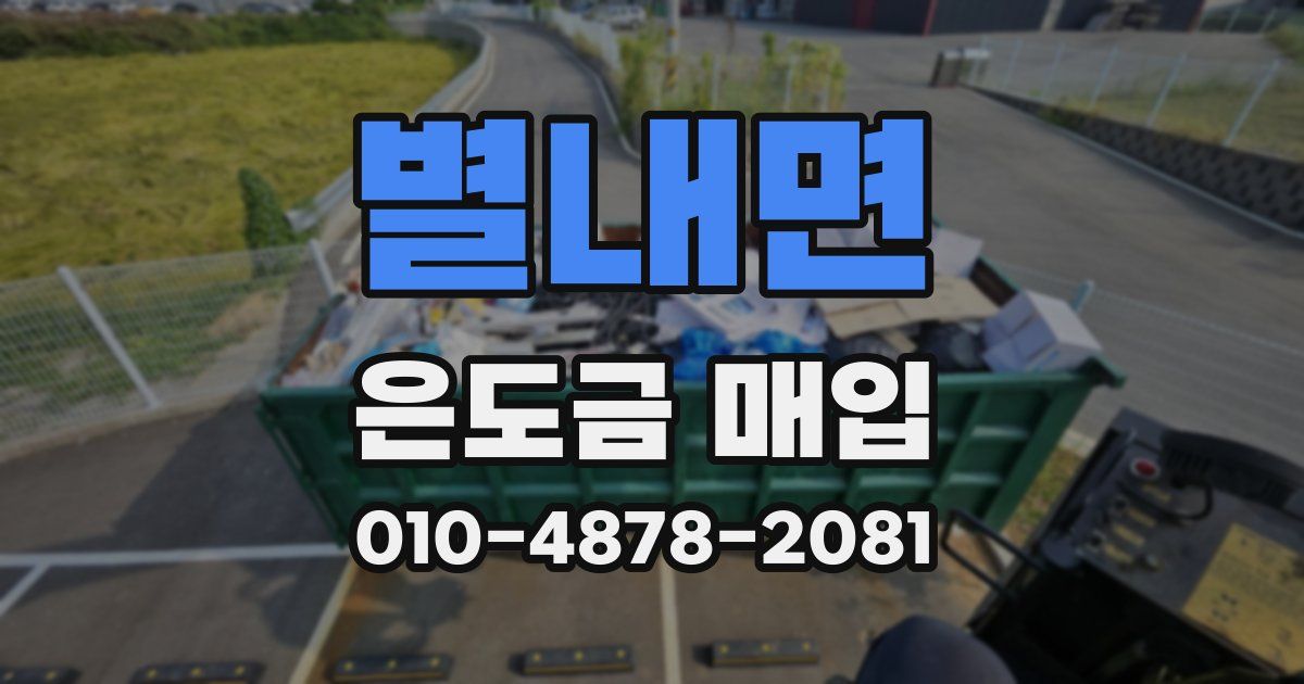 별내면 은도금 매입