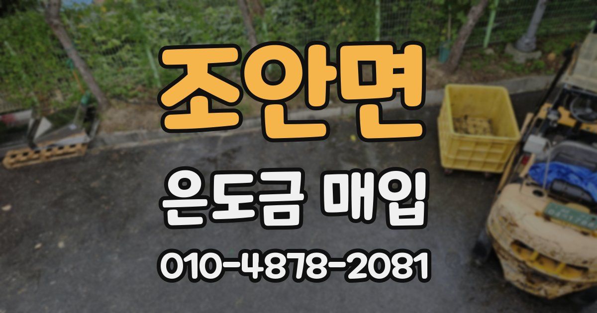 조안면 은도금 매입