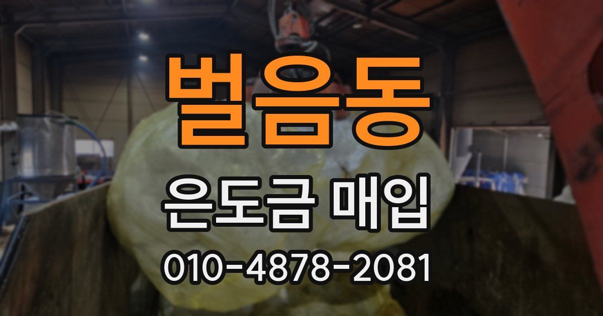 벌음동 은도금 매입