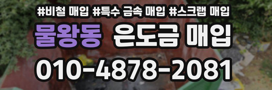 물왕동 은도금 매입