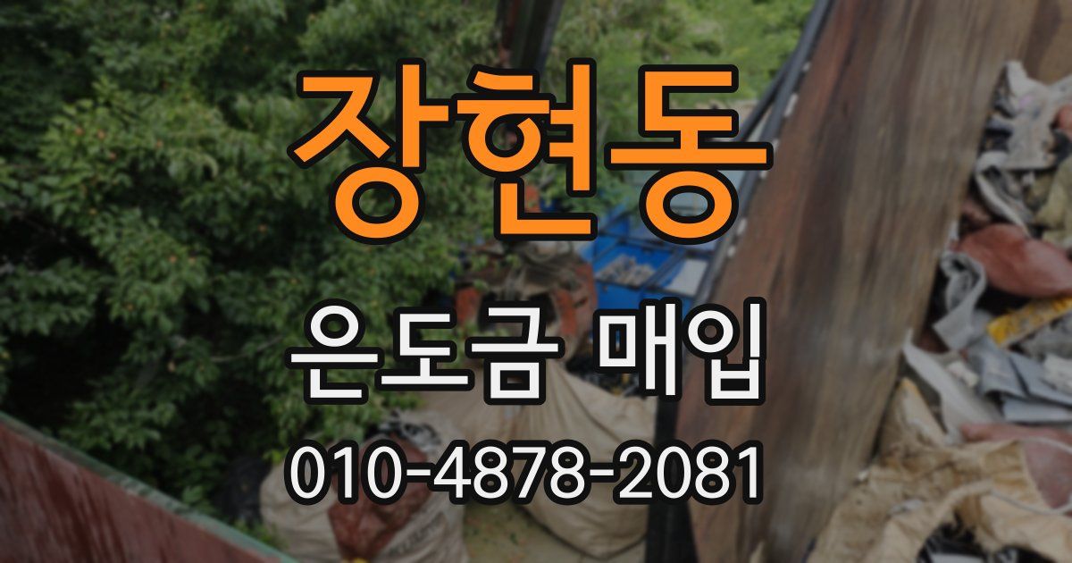 장현동 은도금 매입