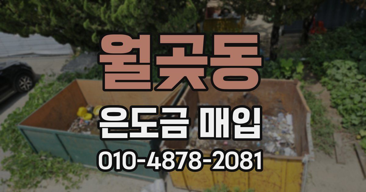 월곶동 은도금 매입
