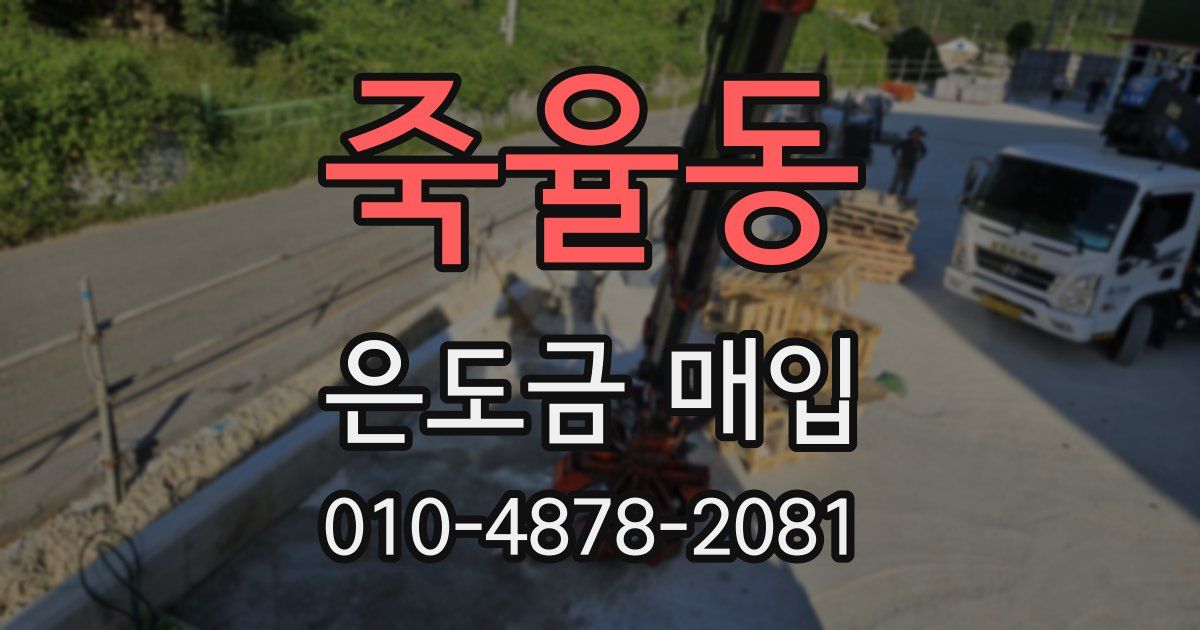죽율동 은도금 매입