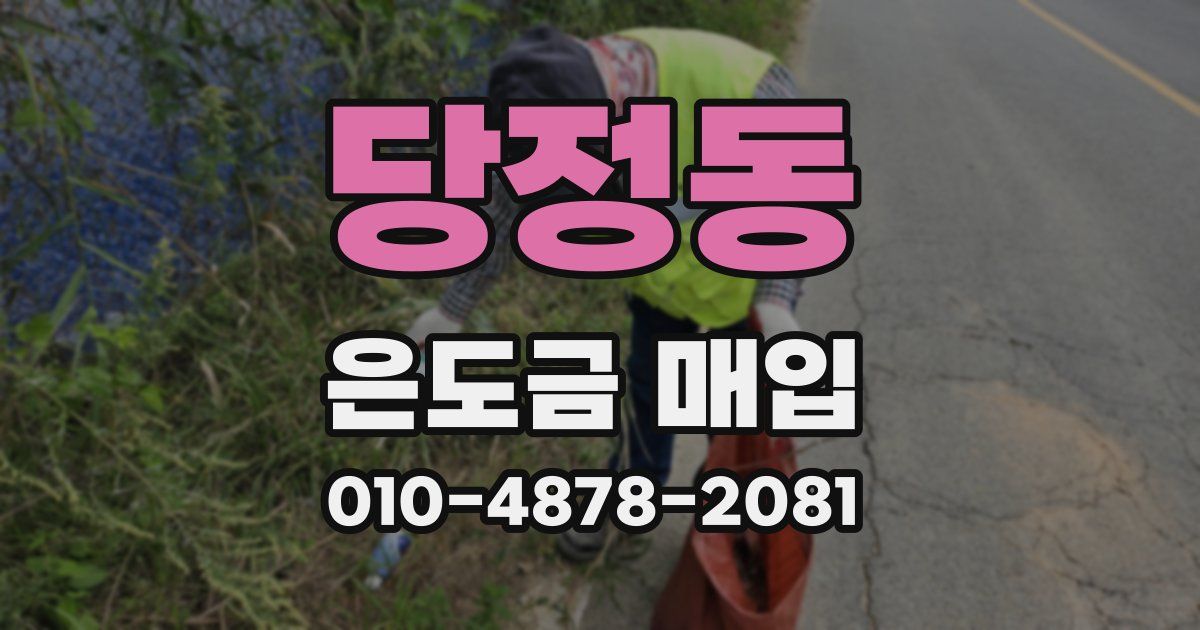 당정동 은도금 매입