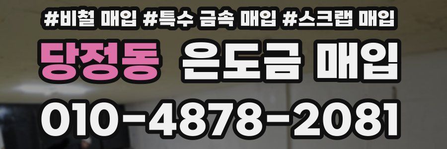 당정동 은도금 매입