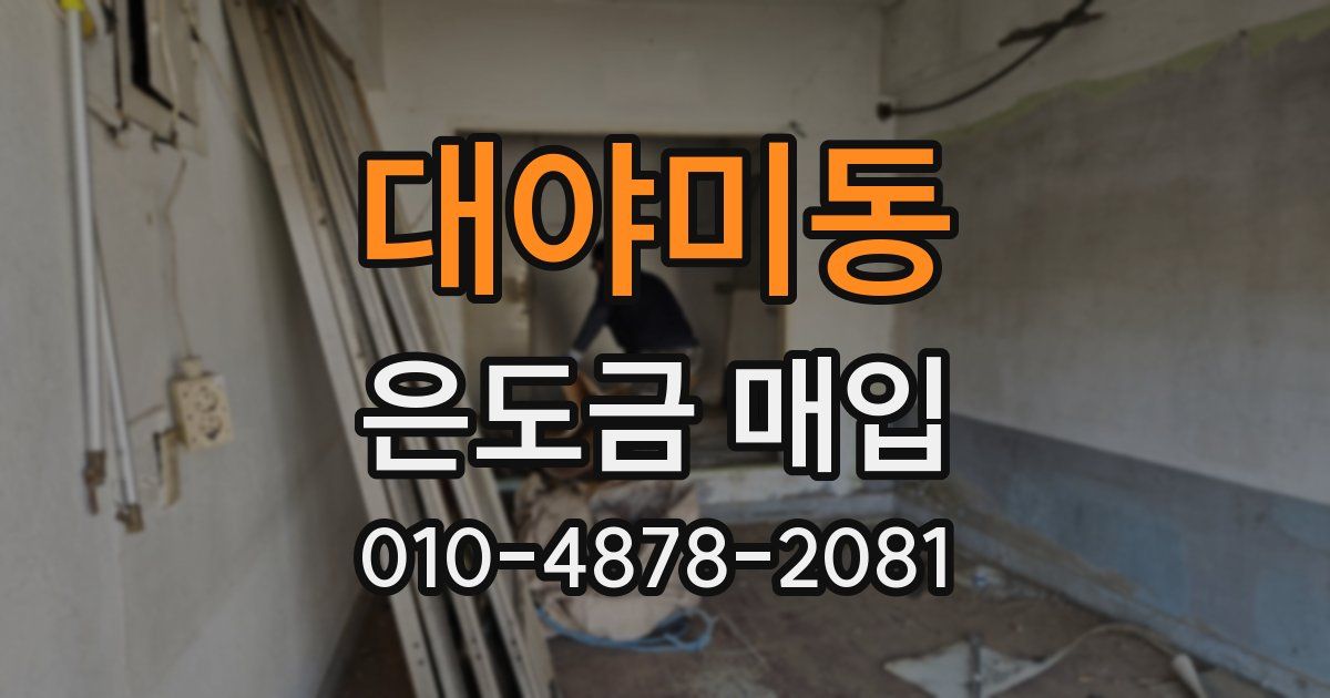 대야미동 은도금 매입
