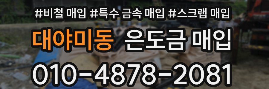 대야미동 은도금 매입