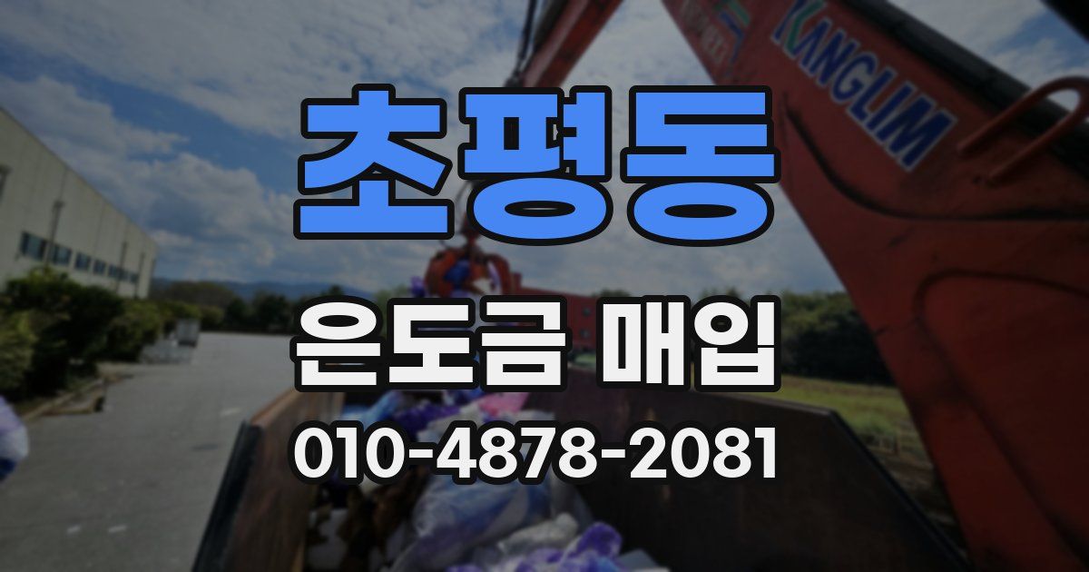 초평동 은도금 매입