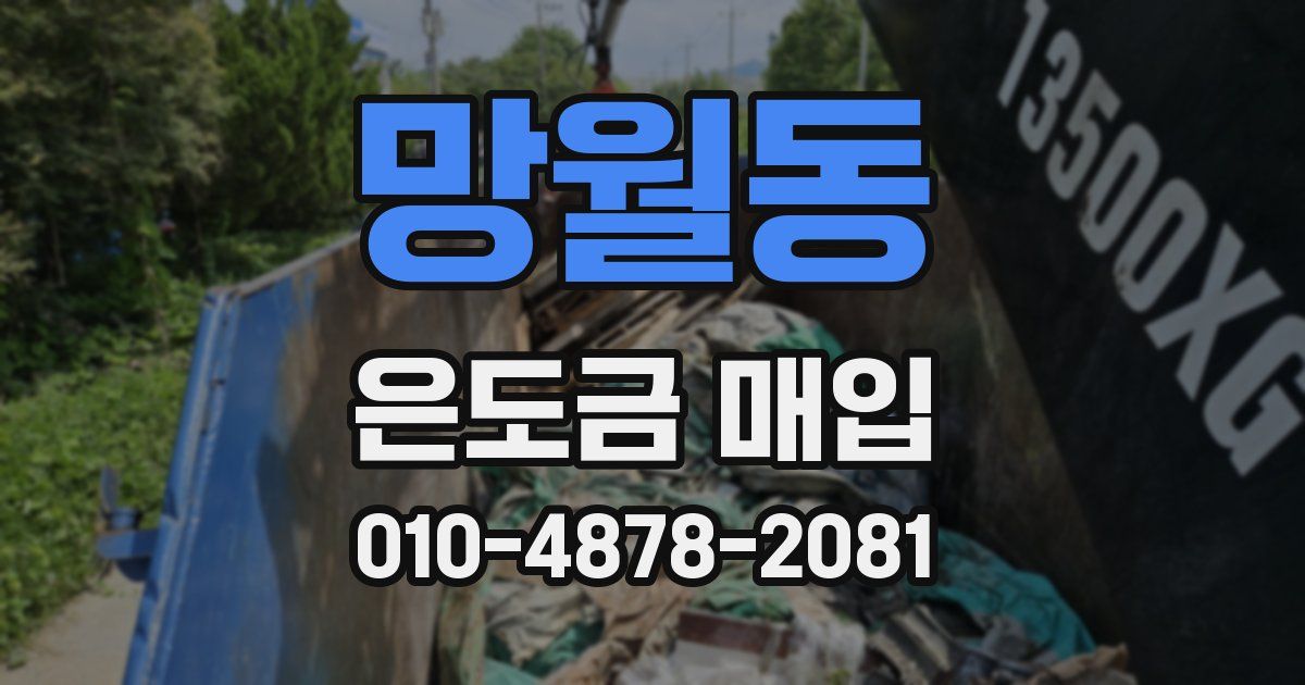 망월동 은도금 매입