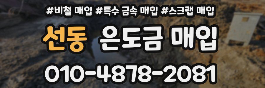 선동 은도금 매입