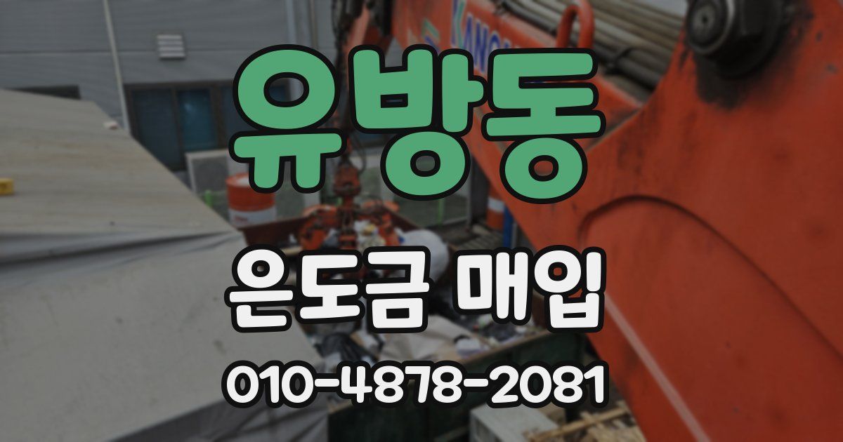 유방동 은도금 매입