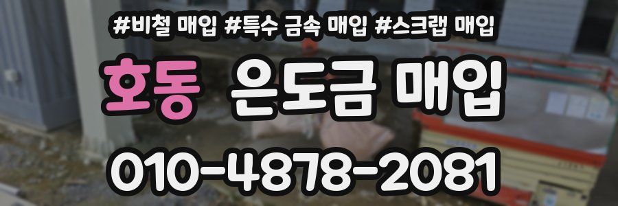 호동 은도금 매입