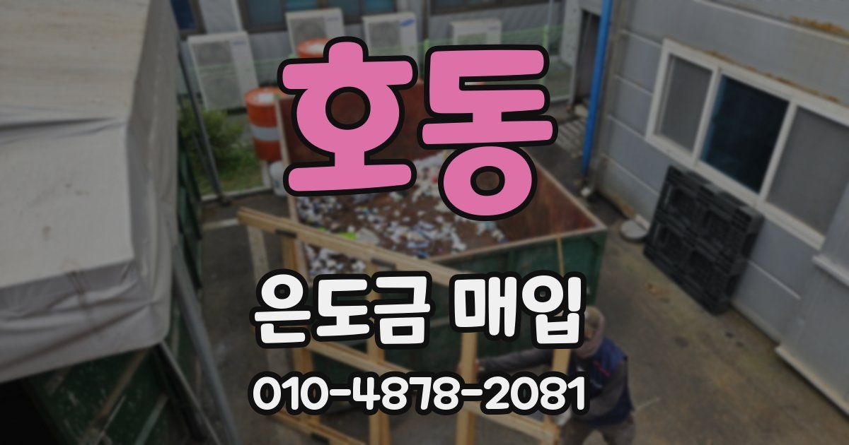 호동 은도금 매입