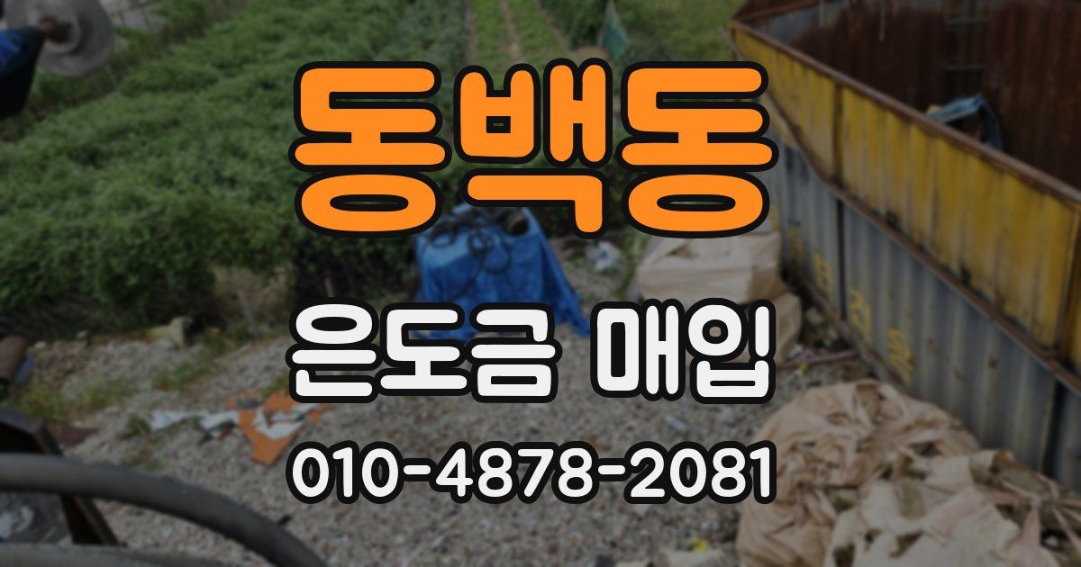 동백동 은도금 매입