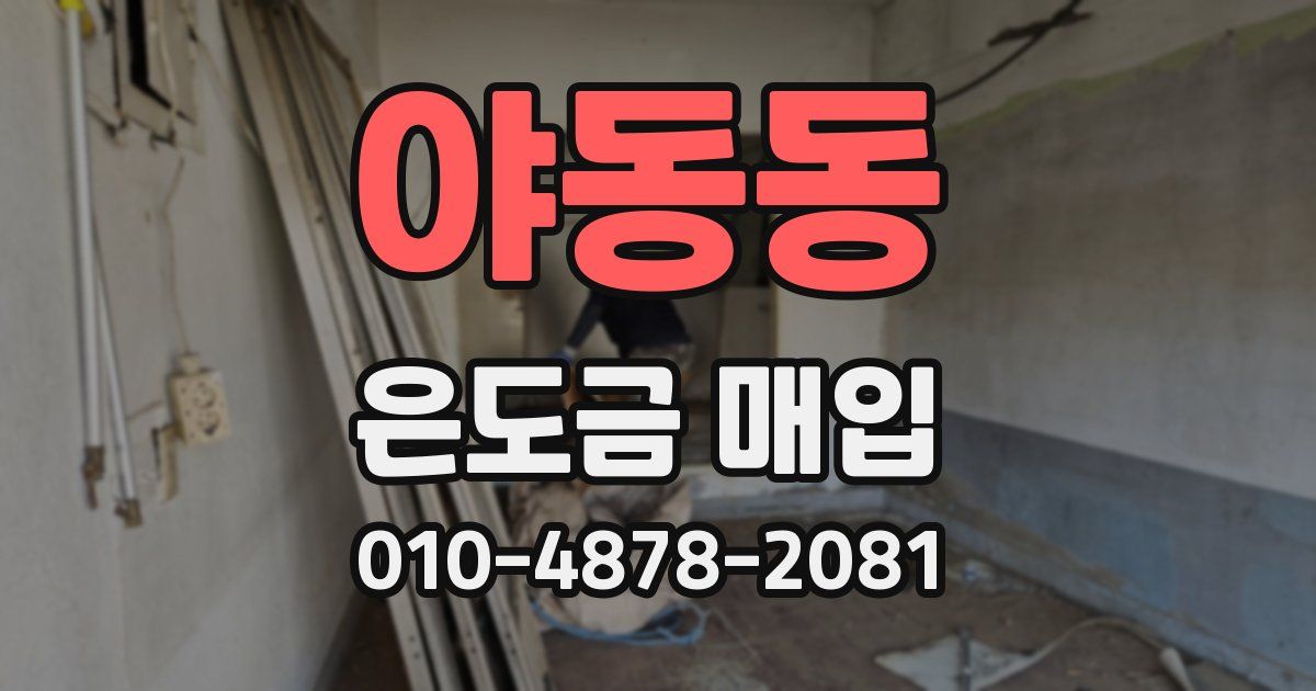 야동동 은도금 매입