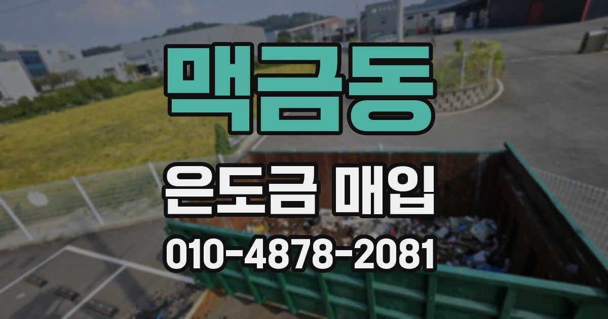 맥금동 은도금 매입
