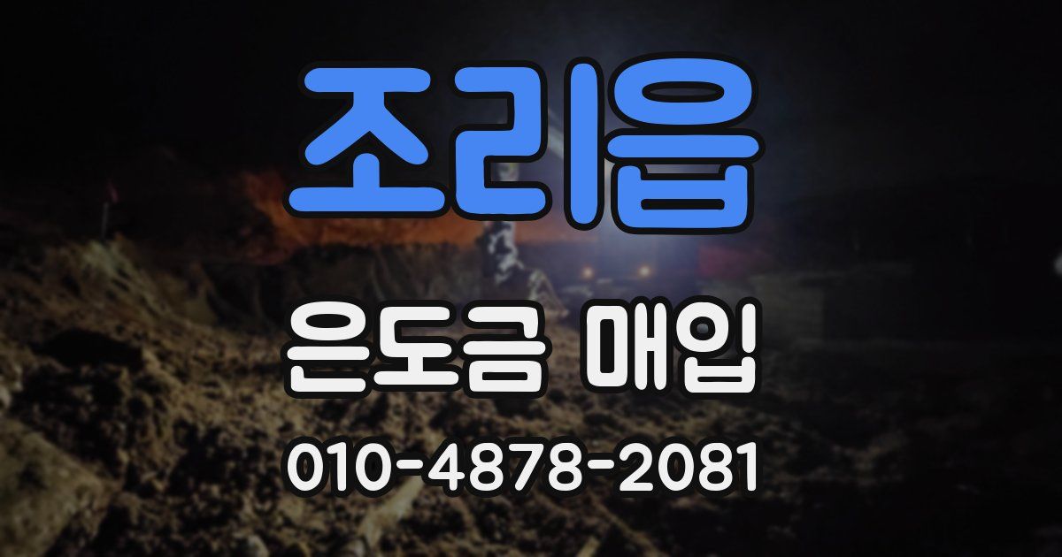 조리읍 은도금 매입