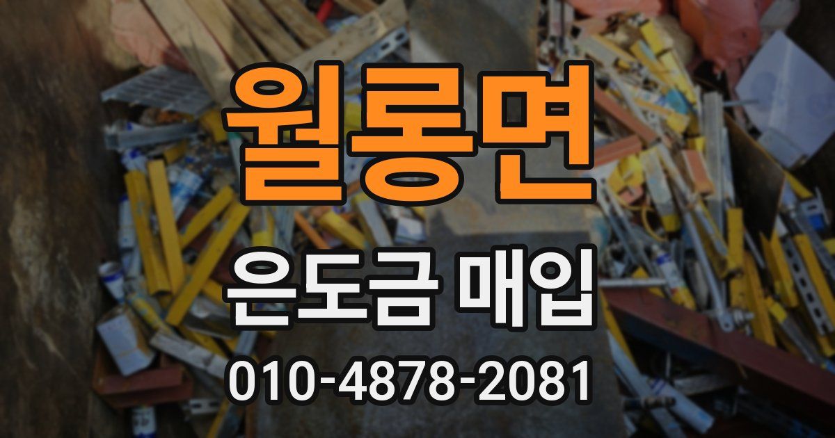 월롱면 은도금 매입