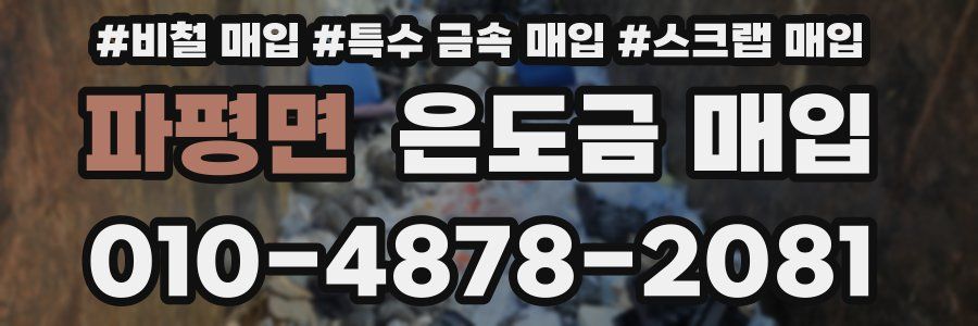 파평면 은도금 매입