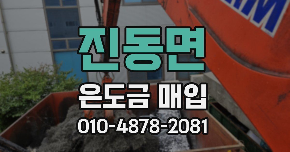 진동면 은도금 매입