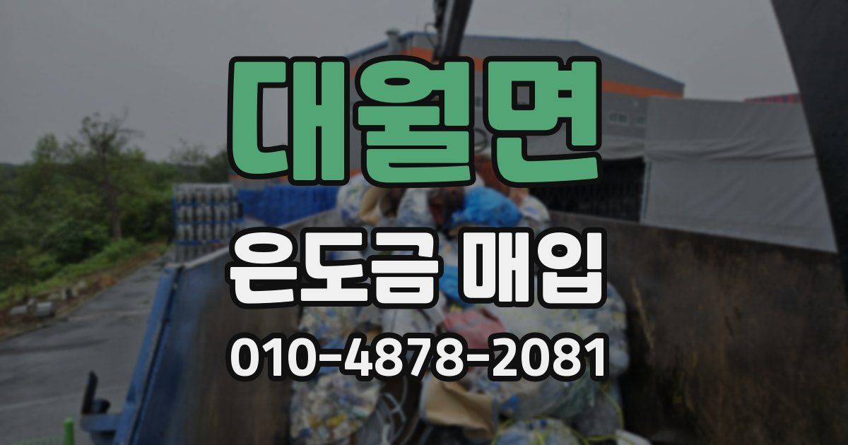 대월면 은도금 매입