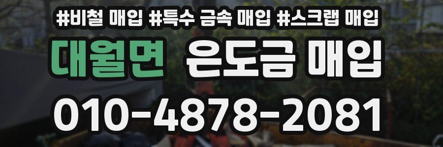 대월면 은도금 매입