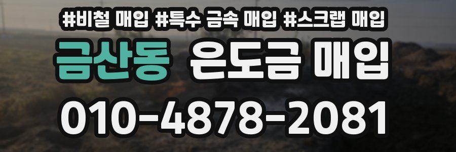 금산동 은도금 매입