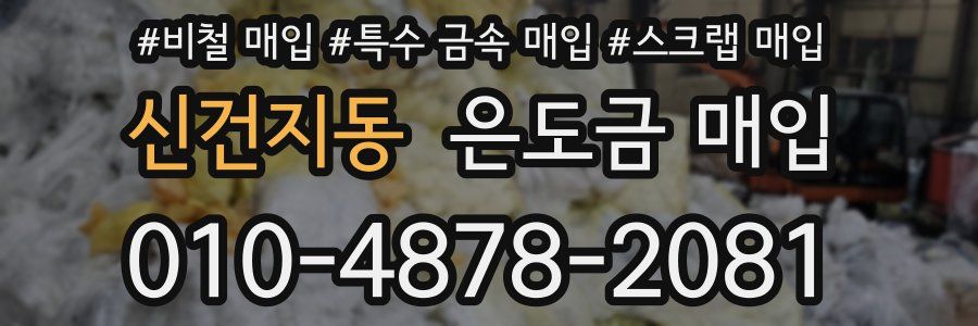 신건지동 은도금 매입