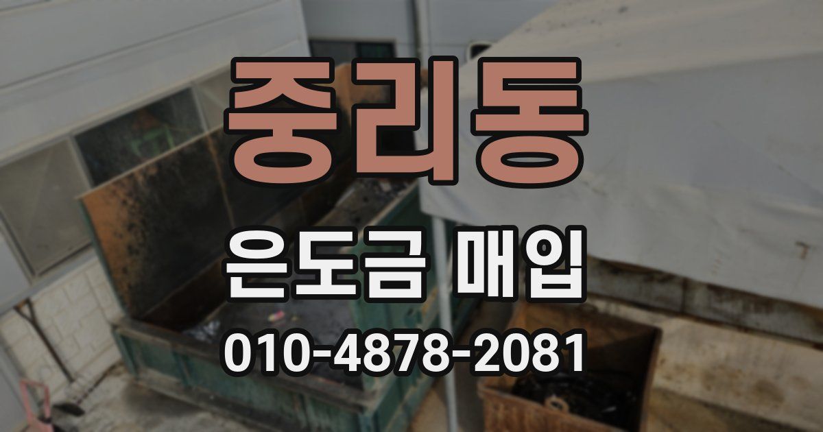 중리동 은도금 매입