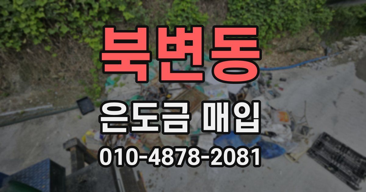북변동 은도금 매입