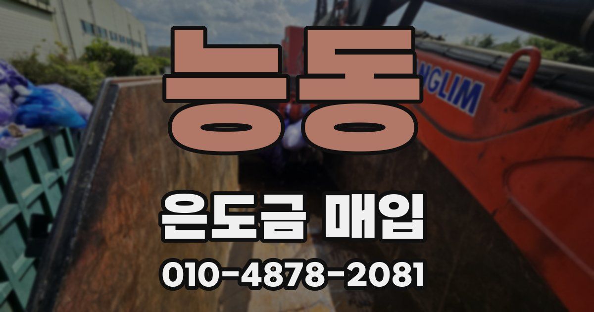 능동 은도금 매입